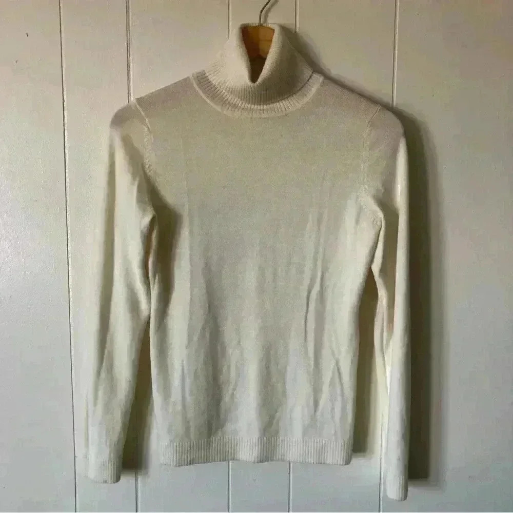LOFT Merino Wool Blend Turtleneck Sweater Size XS